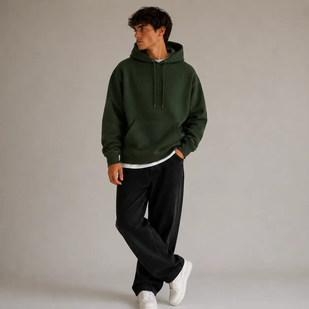 POLERON UNDER / MILITAR GREEN (ALTOGRAMAJE)