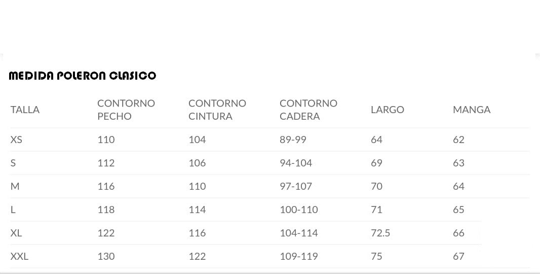 POLERÓN CLASICO / BLANCO